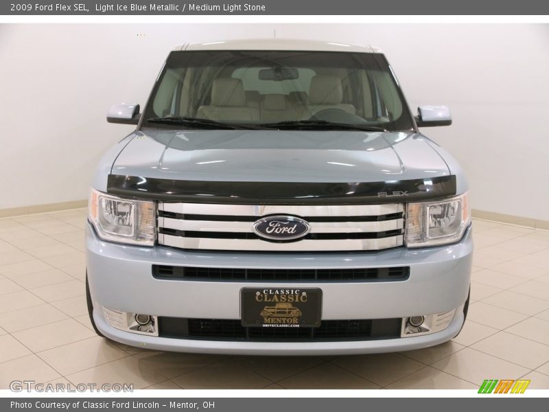 Light Ice Blue Metallic / Medium Light Stone 2009 Ford Flex SEL