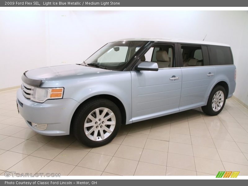 Light Ice Blue Metallic / Medium Light Stone 2009 Ford Flex SEL