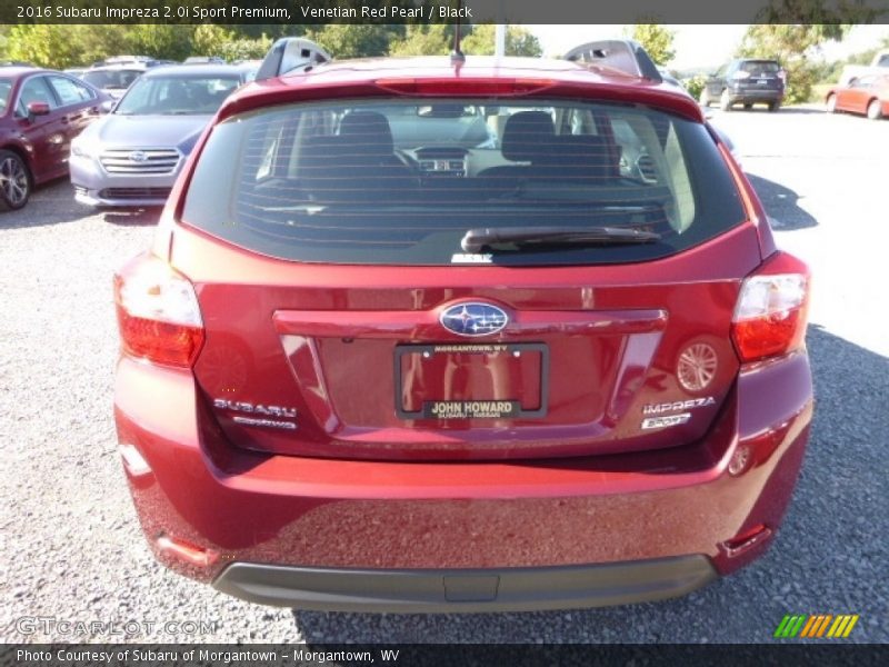 Venetian Red Pearl / Black 2016 Subaru Impreza 2.0i Sport Premium