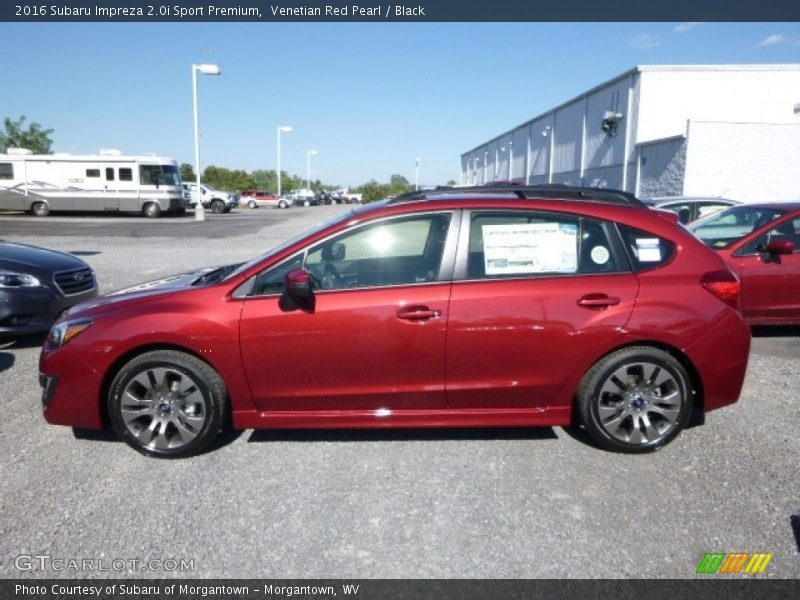 Venetian Red Pearl / Black 2016 Subaru Impreza 2.0i Sport Premium
