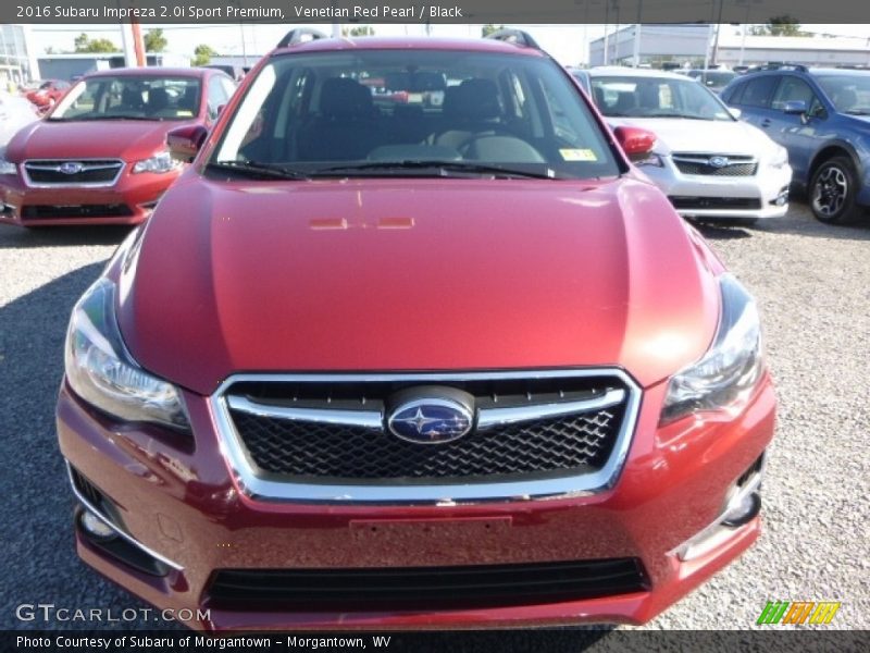 Venetian Red Pearl / Black 2016 Subaru Impreza 2.0i Sport Premium