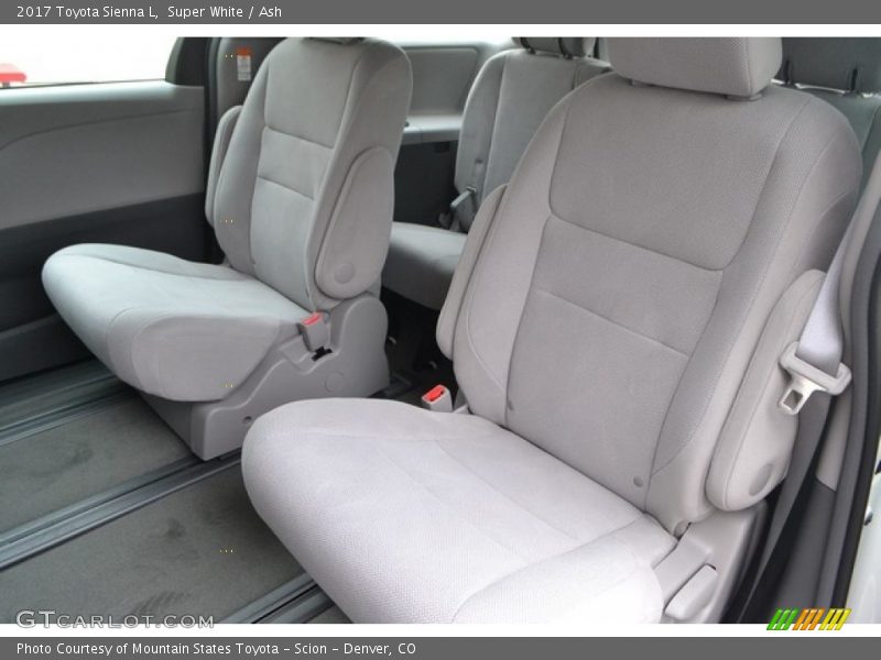 Rear Seat of 2017 Sienna L