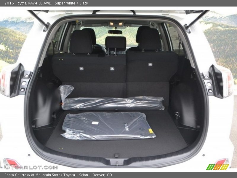 Super White / Black 2016 Toyota RAV4 LE AWD