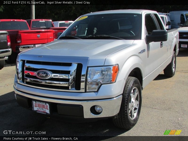 Ingot Silver Metallic / Steel Gray 2012 Ford F150 XL SuperCab