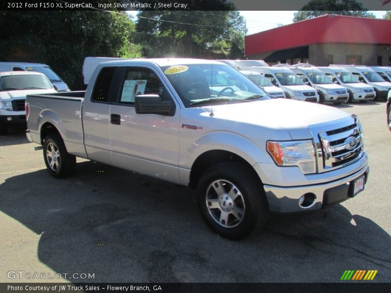 Ingot Silver Metallic / Steel Gray 2012 Ford F150 XL SuperCab