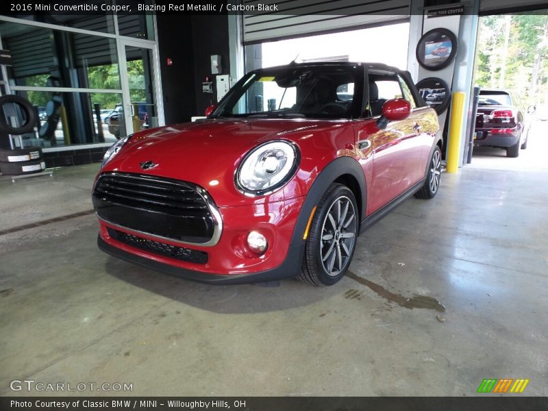 Blazing Red Metallic / Carbon Black 2016 Mini Convertible Cooper