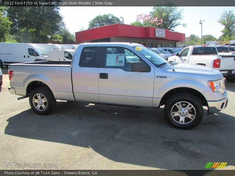 Ingot Silver Metallic / Steel Gray 2012 Ford F150 XL SuperCab