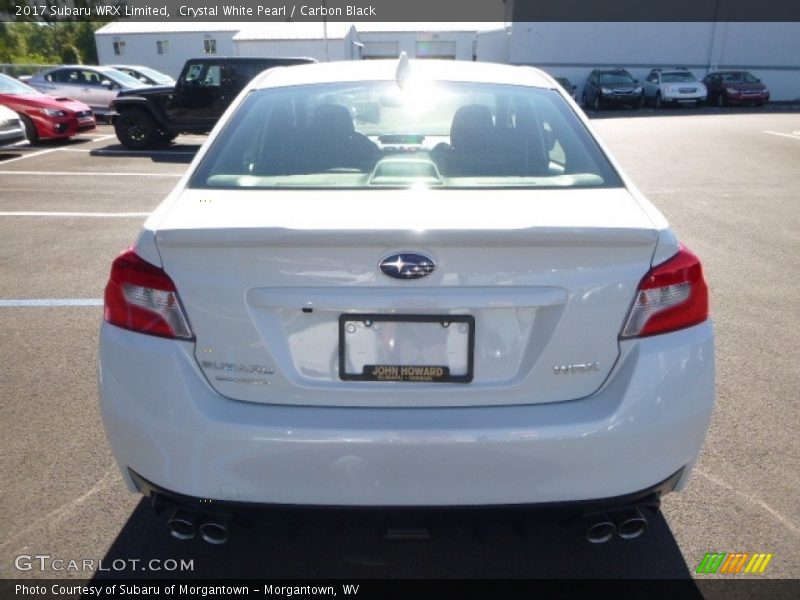 Crystal White Pearl / Carbon Black 2017 Subaru WRX Limited