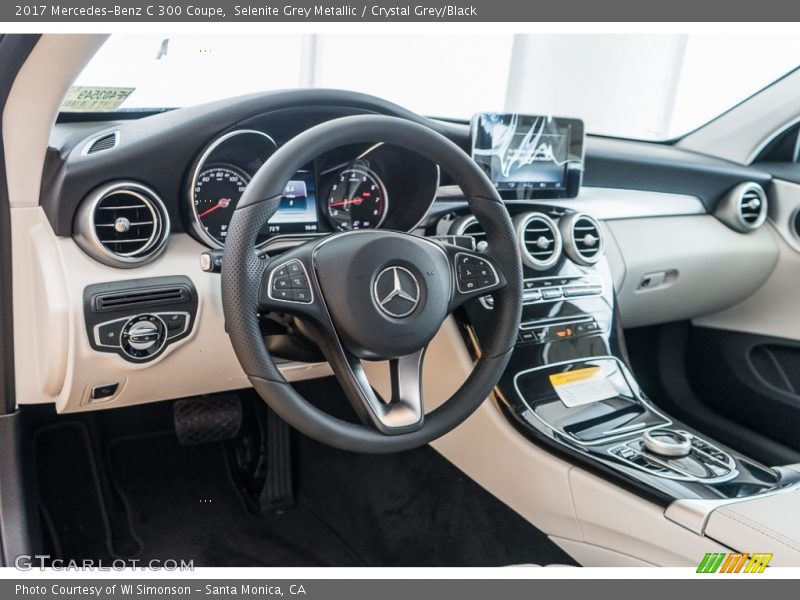 Selenite Grey Metallic / Crystal Grey/Black 2017 Mercedes-Benz C 300 Coupe