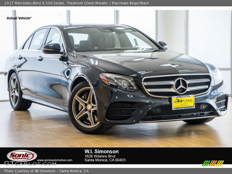Piedmont Green Metallic / Macchiato Beige/Black 2017 Mercedes-Benz E 300 Sedan