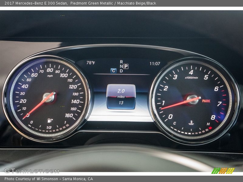 Piedmont Green Metallic / Macchiato Beige/Black 2017 Mercedes-Benz E 300 Sedan