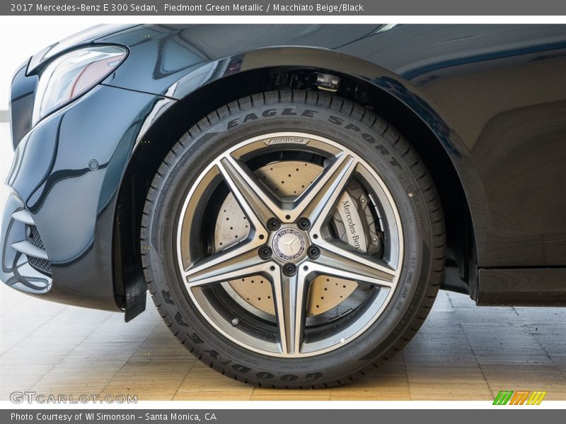 Piedmont Green Metallic / Macchiato Beige/Black 2017 Mercedes-Benz E 300 Sedan