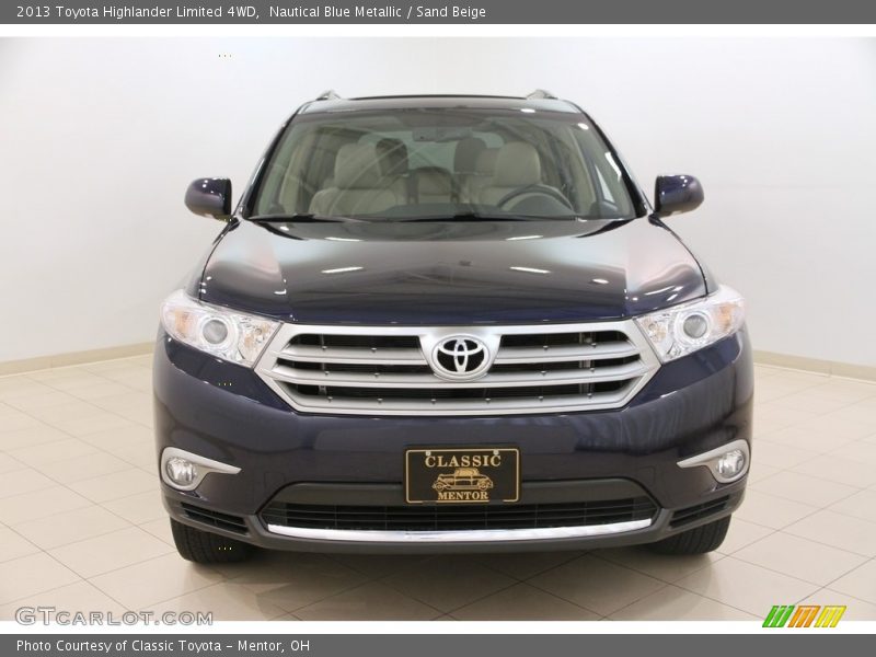 Nautical Blue Metallic / Sand Beige 2013 Toyota Highlander Limited 4WD