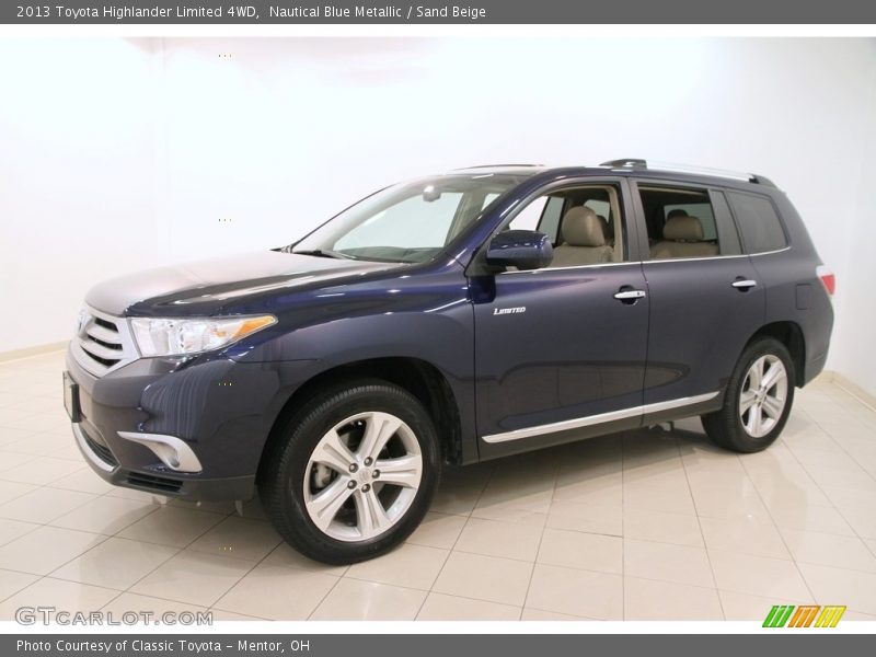 Nautical Blue Metallic / Sand Beige 2013 Toyota Highlander Limited 4WD