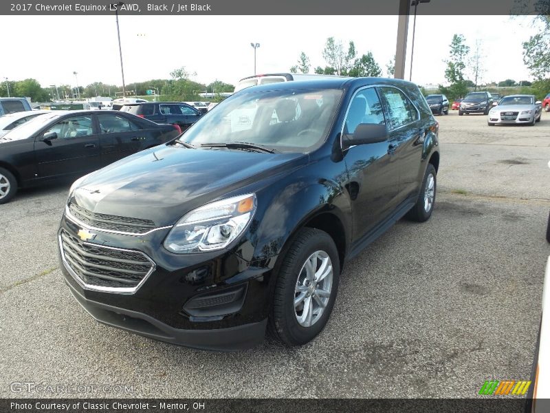 Black / Jet Black 2017 Chevrolet Equinox LS AWD
