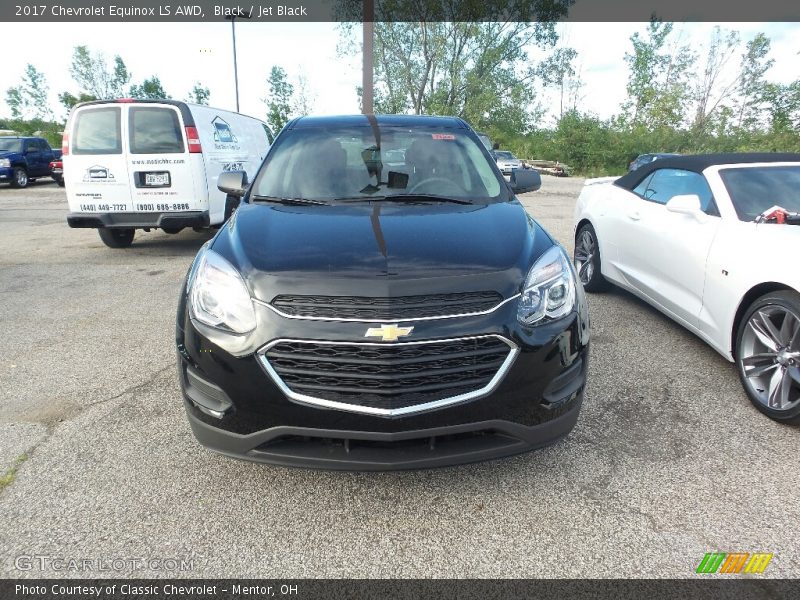 Black / Jet Black 2017 Chevrolet Equinox LS AWD