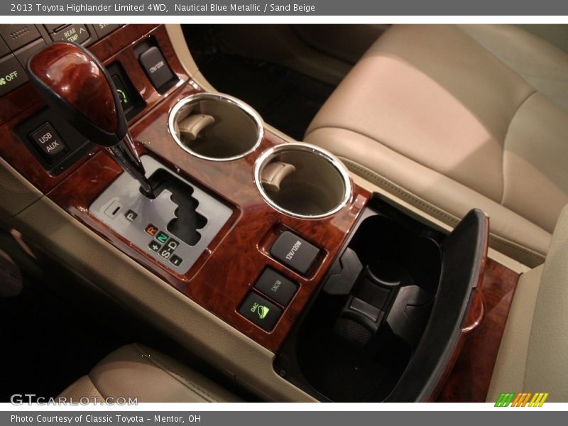 Nautical Blue Metallic / Sand Beige 2013 Toyota Highlander Limited 4WD