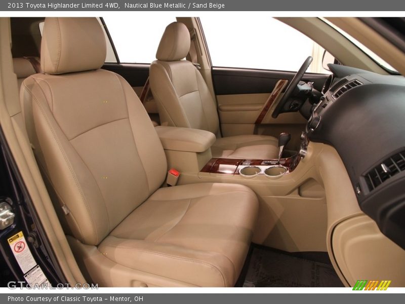 Nautical Blue Metallic / Sand Beige 2013 Toyota Highlander Limited 4WD