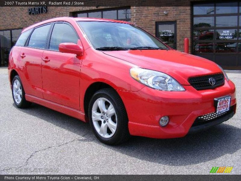 Radiant Red / Stone 2007 Toyota Matrix XR