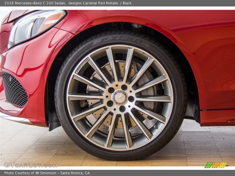 designo Cardinal Red Metallic / Black 2016 Mercedes-Benz C 300 Sedan