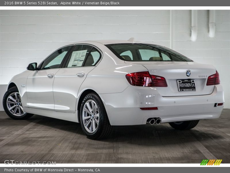 Alpine White / Venetian Beige/Black 2016 BMW 5 Series 528i Sedan