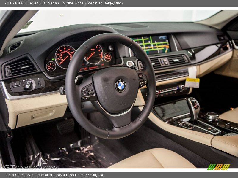 Alpine White / Venetian Beige/Black 2016 BMW 5 Series 528i Sedan