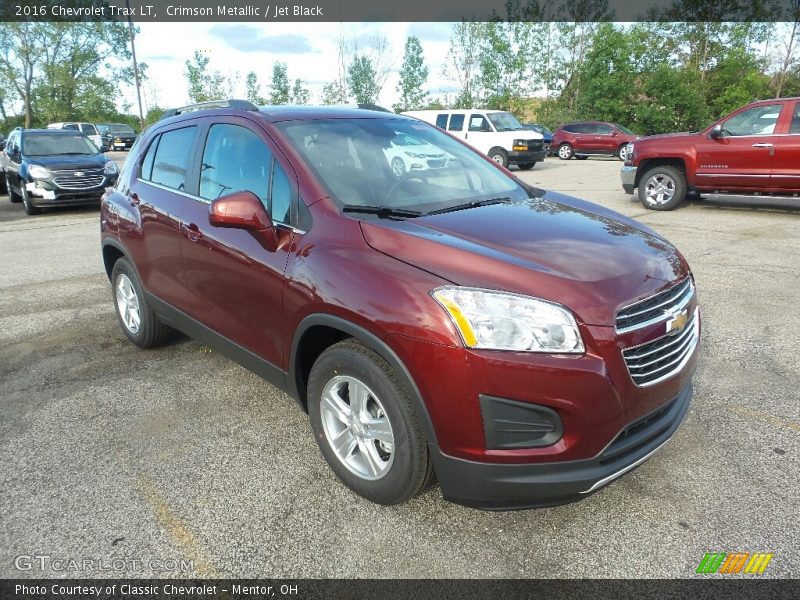Crimson Metallic / Jet Black 2016 Chevrolet Trax LT