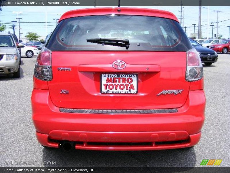 Radiant Red / Stone 2007 Toyota Matrix XR