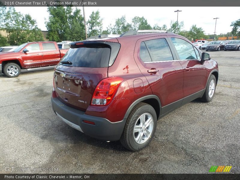 Crimson Metallic / Jet Black 2016 Chevrolet Trax LT