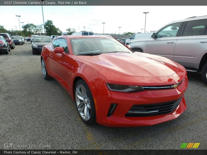 Red Hot / Jet Black 2017 Chevrolet Camaro LT Coupe