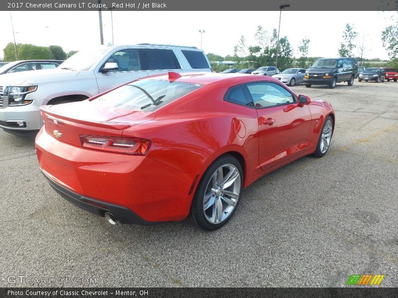 Red Hot / Jet Black 2017 Chevrolet Camaro LT Coupe