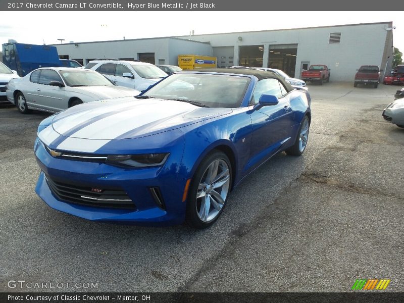 Hyper Blue Metallic / Jet Black 2017 Chevrolet Camaro LT Convertible