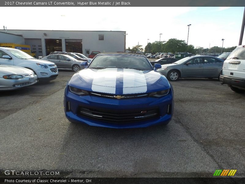 Hyper Blue Metallic / Jet Black 2017 Chevrolet Camaro LT Convertible