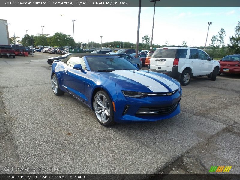 Hyper Blue Metallic / Jet Black 2017 Chevrolet Camaro LT Convertible