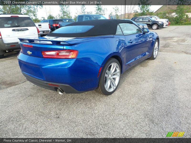 Hyper Blue Metallic / Jet Black 2017 Chevrolet Camaro LT Convertible