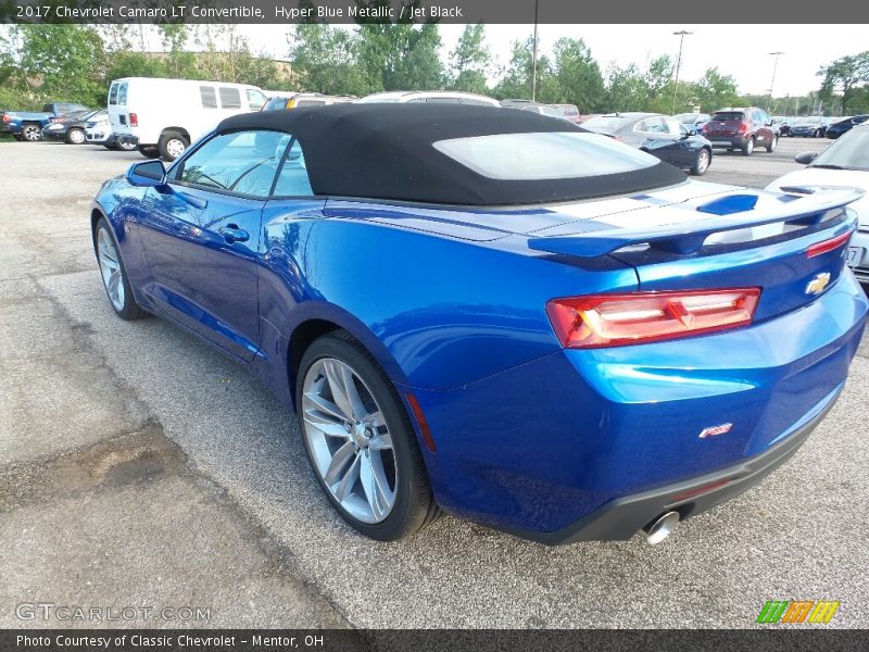 Hyper Blue Metallic / Jet Black 2017 Chevrolet Camaro LT Convertible