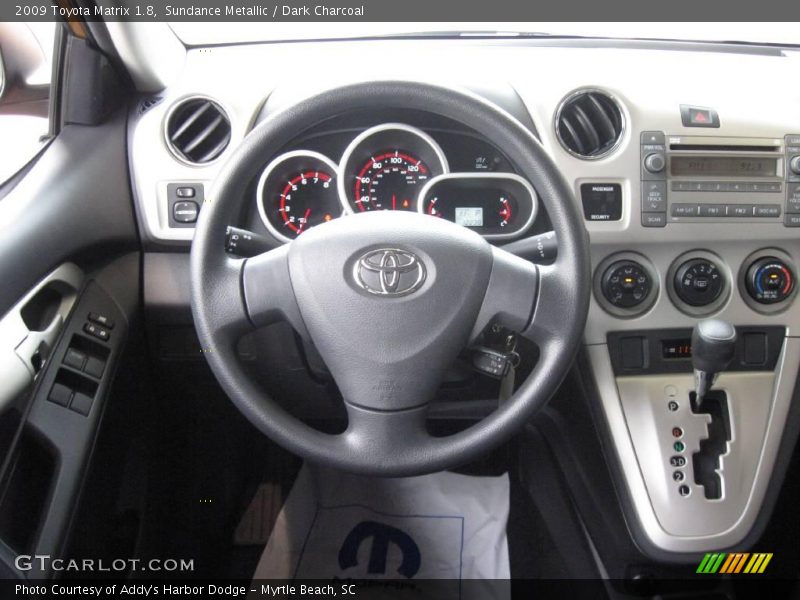 Sundance Metallic / Dark Charcoal 2009 Toyota Matrix 1.8