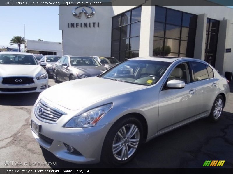 Liquid Platinum / Stone 2013 Infiniti G 37 Journey Sedan