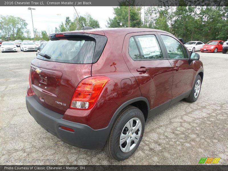 Crimson Metallic / Jet Black 2016 Chevrolet Trax LS