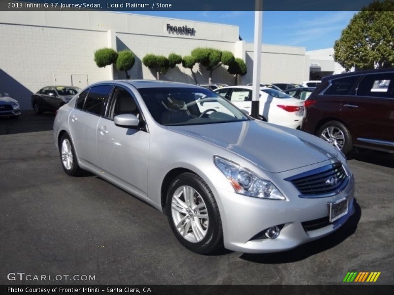 Liquid Platinum / Stone 2013 Infiniti G 37 Journey Sedan