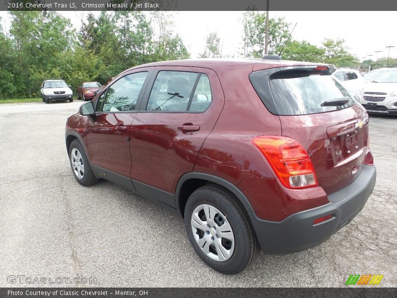 Crimson Metallic / Jet Black 2016 Chevrolet Trax LS