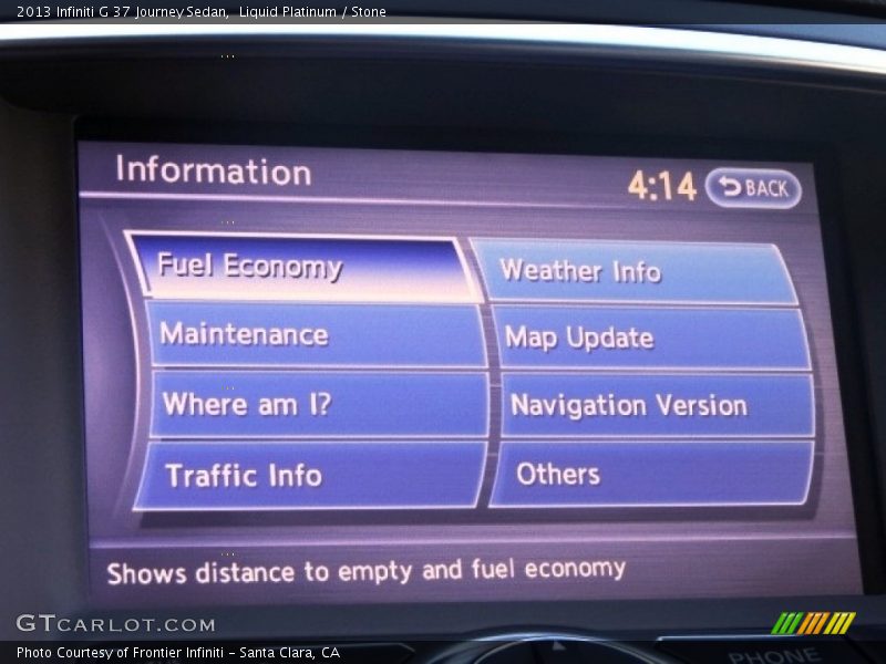 Liquid Platinum / Stone 2013 Infiniti G 37 Journey Sedan