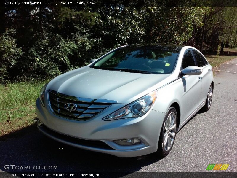Radiant Silver / Gray 2012 Hyundai Sonata SE 2.0T
