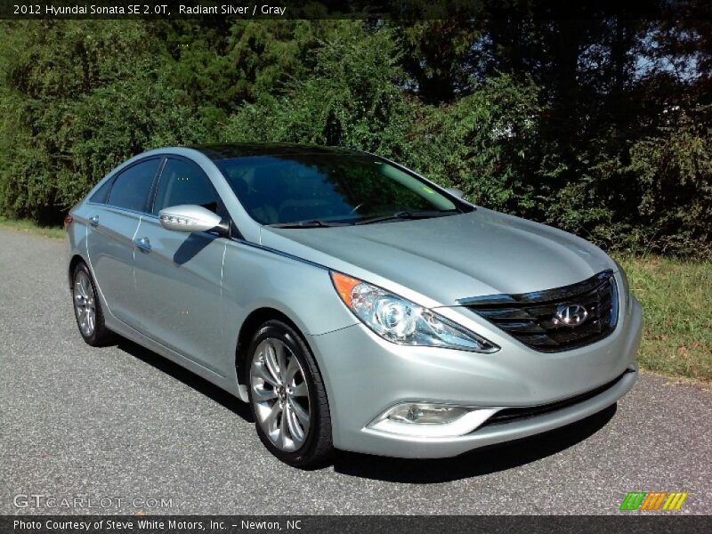 Radiant Silver / Gray 2012 Hyundai Sonata SE 2.0T