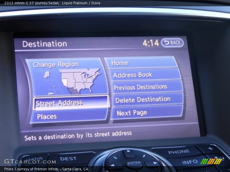 Liquid Platinum / Stone 2013 Infiniti G 37 Journey Sedan