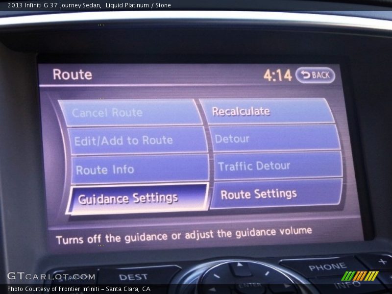 Liquid Platinum / Stone 2013 Infiniti G 37 Journey Sedan