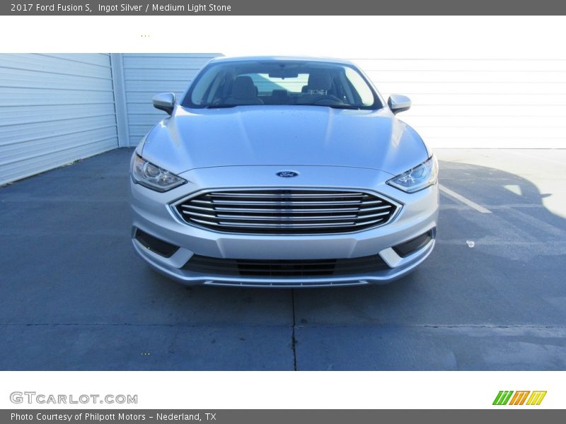 Ingot Silver / Medium Light Stone 2017 Ford Fusion S