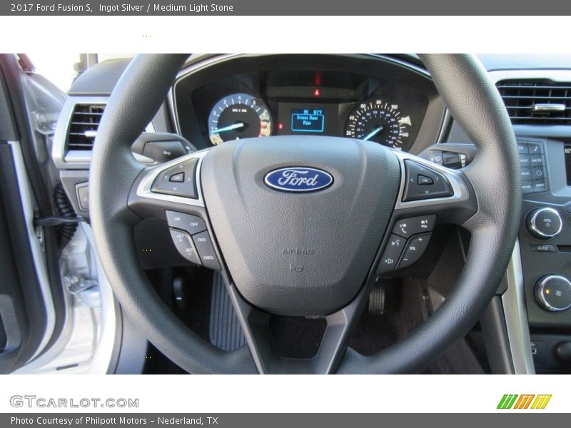 Ingot Silver / Medium Light Stone 2017 Ford Fusion S