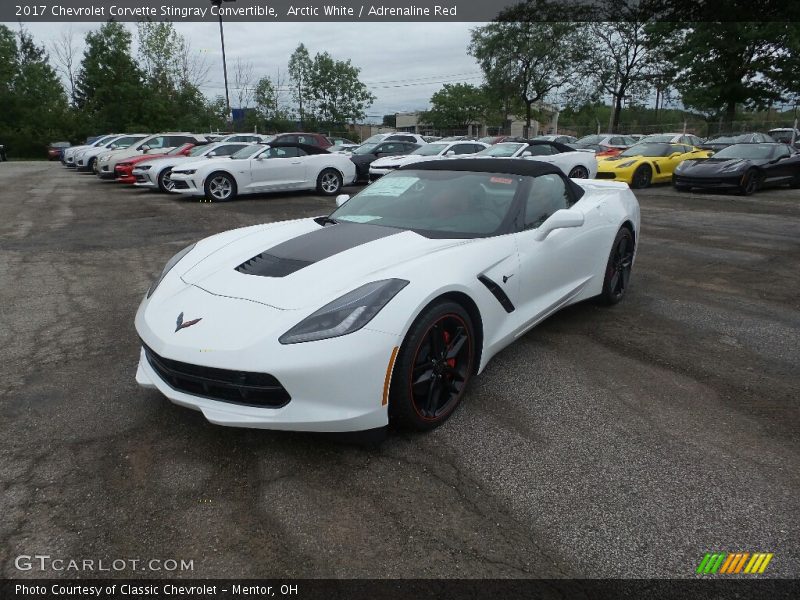 Arctic White / Adrenaline Red 2017 Chevrolet Corvette Stingray Convertible