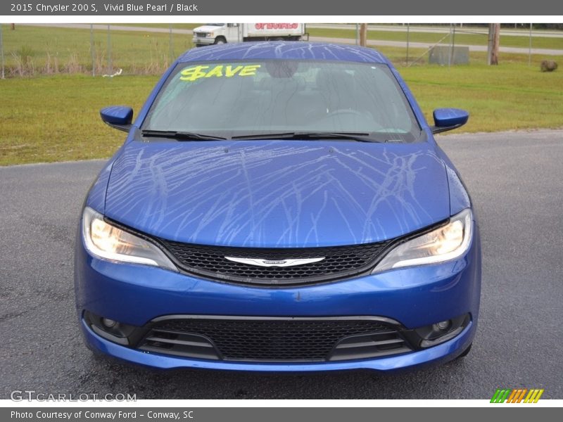 Vivid Blue Pearl / Black 2015 Chrysler 200 S